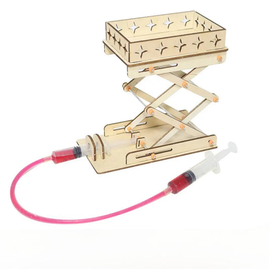 Carretilla elevadora hidráulica de madera 3D