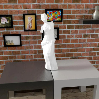 3D Paper Origami Venus de Milo Statue Sculpture to Assemble DIY