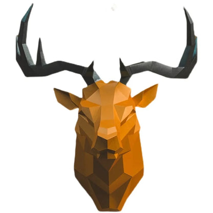 66cm Origami Wall Sculpture 3D Paper Deer to Assemble DIY
