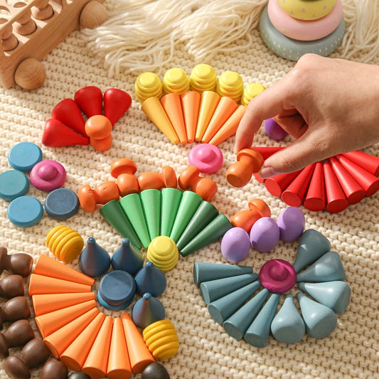 Montessori Wooden Block Creative Assembly Toys