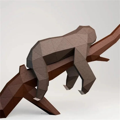 50cm Origami Wall Sculpture 3D Paper Sloth to Assemble DIY
