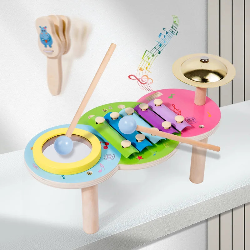 Montessori Wooden Percussion Musical Instruments Kit