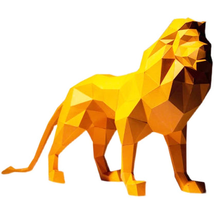 75cm Origami Lion 3D Paper Sculpture to Assemble DIY 