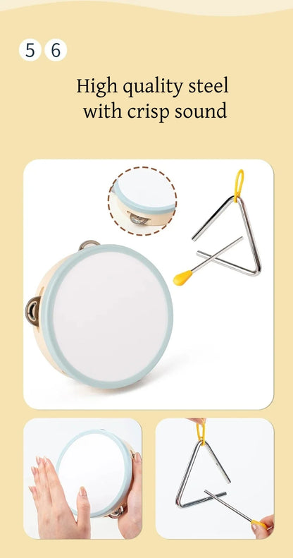 Wooden Percussion Musical Instrument Kits