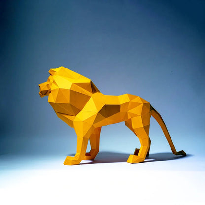 75cm Origami Lion 3D Paper Sculpture to Assemble DIY 