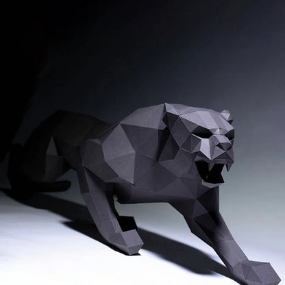 95cm Black Panther 3D Paper Origami Sculpture to Assemble DIY 