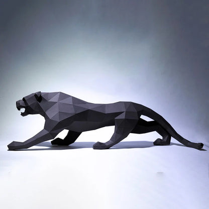 95cm Black Panther 3D Paper Origami Sculpture to Assemble DIY 
