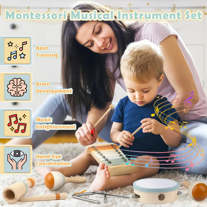 Wooden Percussion Musical Instrument Kits