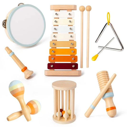 Wooden Percussion Musical Instrument Kits