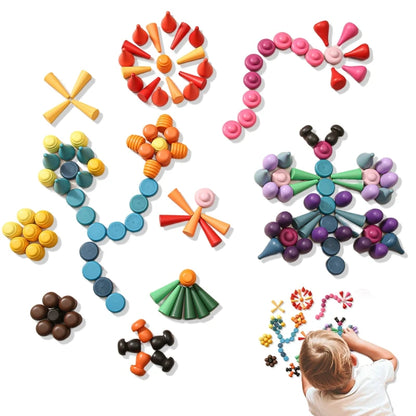 Montessori Wooden Block Creative Assembly Toys
