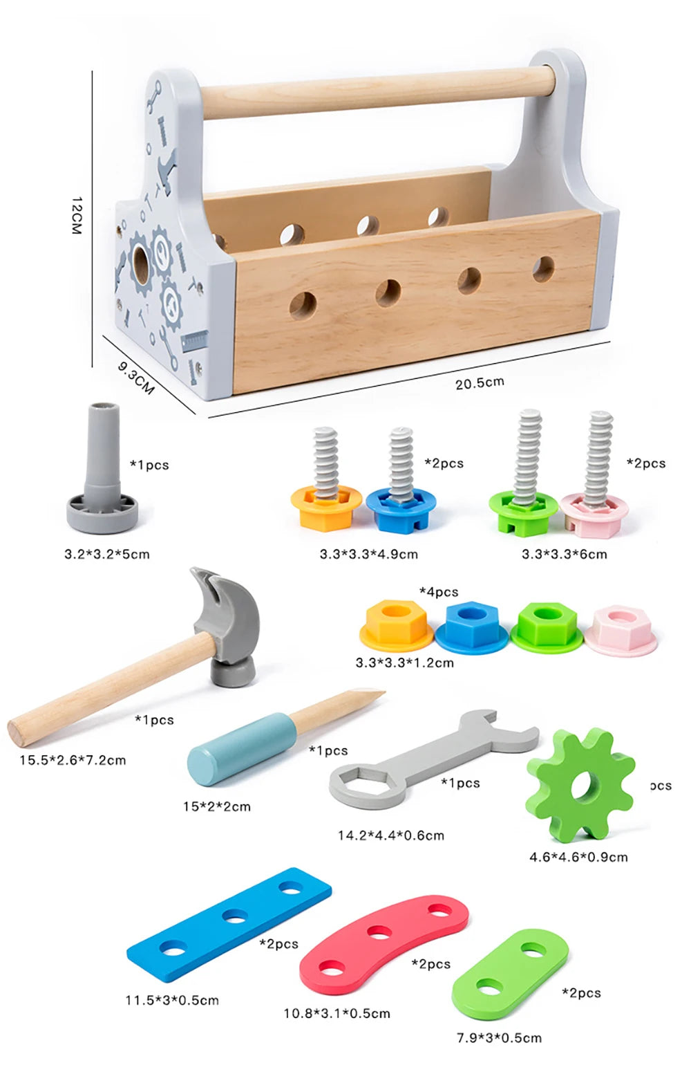 Montessori Wooden and Plastic Craft Kit Toy