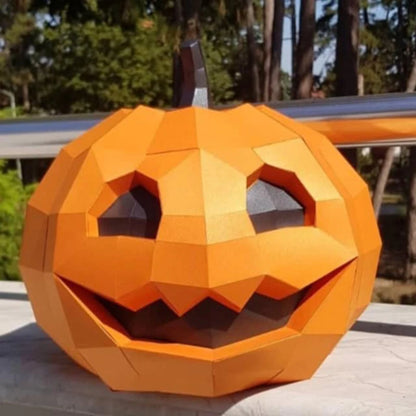 33cm Origami Wall Sculpture 3D Paper Pumpkin to Assemble DIY