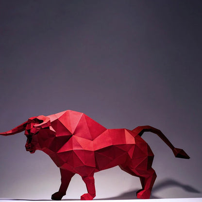 80 cm Origami Bull 3D Paper Sculpture to Assemble DIY 