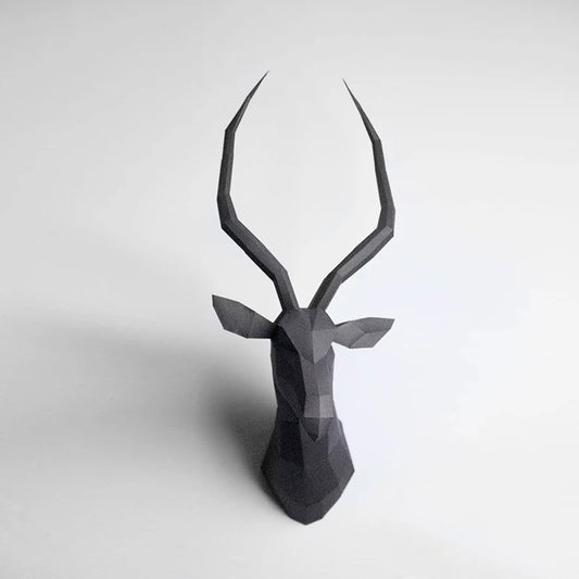70cm Origami Impala 3D Paper Wall Sculpture to Assemble DIY 
