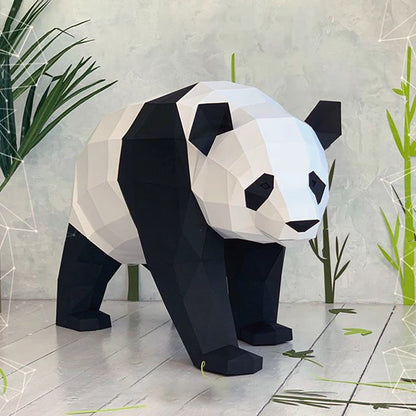 89cm Origami Panda 3D Paper Sculpture to Assemble DIY 