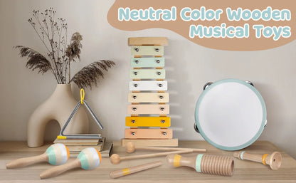Wooden Percussion Musical Instrument Kits