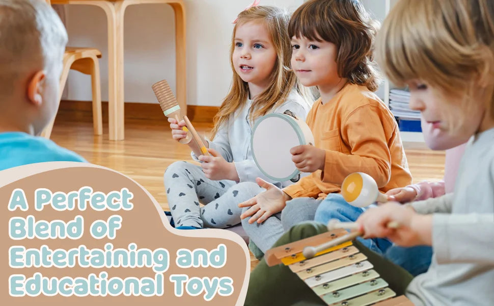 Wooden Percussion Musical Instrument Kits