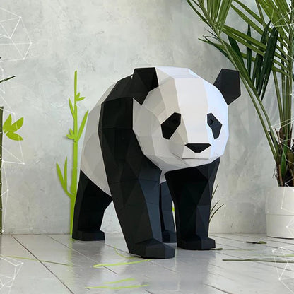 89cm Origami Panda 3D Paper Sculpture to Assemble DIY 