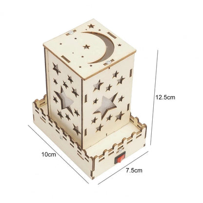 Lámpara de té con rompecabezas de madera 3D