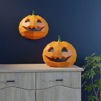 33cm Origami Wall Sculpture 3D Paper Pumpkin to Assemble DIY