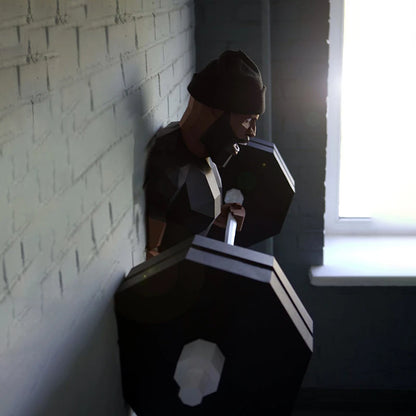 150cm Origami Wall Sculpture 3D Paper Bodybuilder to Assemble DIY