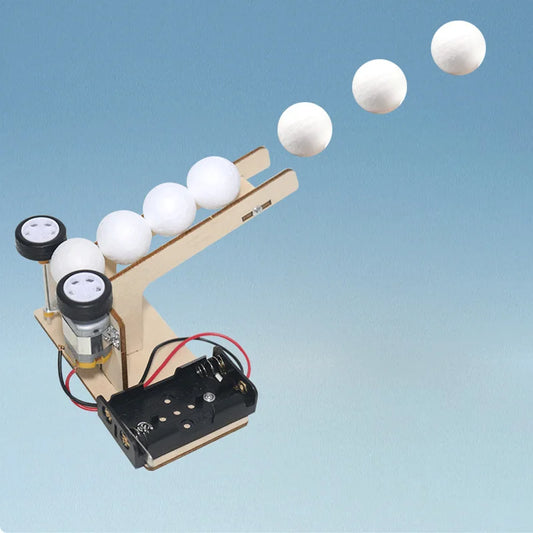 Lanzador de bolas de madera eléctrico 3D