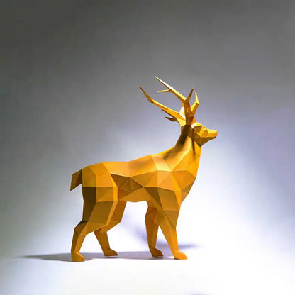 69cm Origami 3D Paper Deer Sculpture to Assemble DIY