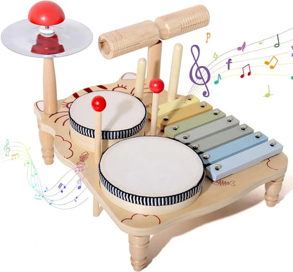 Montessori Wooden Percussion Musical Instruments Kit