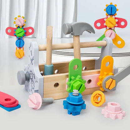 Montessori Wooden and Plastic Craft Kit Toy