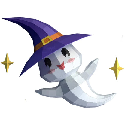 62cm Origami Wall Sculpture Halloween Ghost 3D Paper DIY Assembly