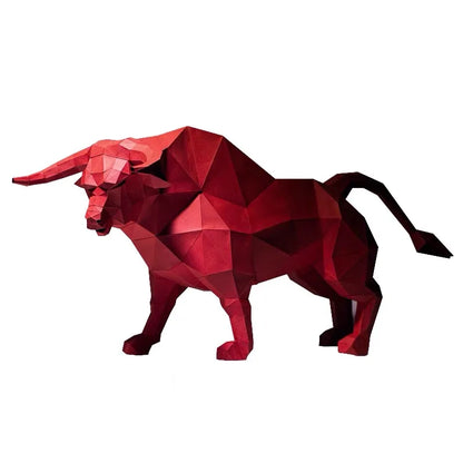 80 cm Origami Bull 3D Paper Sculpture to Assemble DIY 