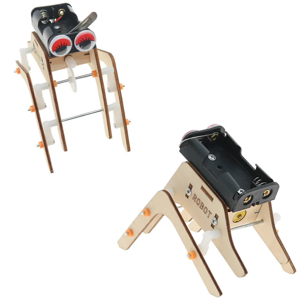 Robot araña autómata de madera eléctrico 3D