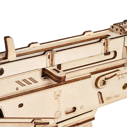 Réplica del rifle automático AK47 en rompecabezas de madera 3D