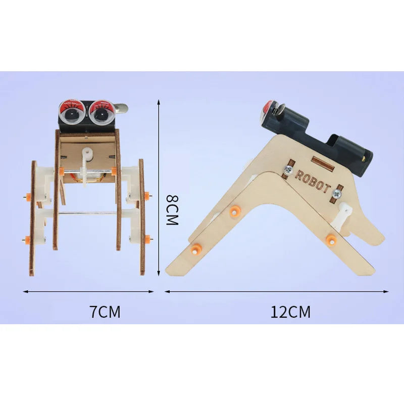 Robot araña autómata de madera eléctrico 3D