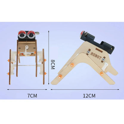 Robot araña autómata de madera eléctrico 3D