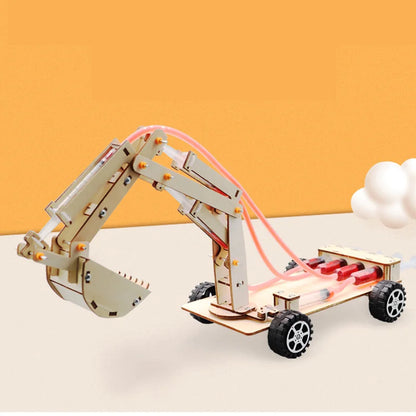 Excavadora hidráulica de madera 3D