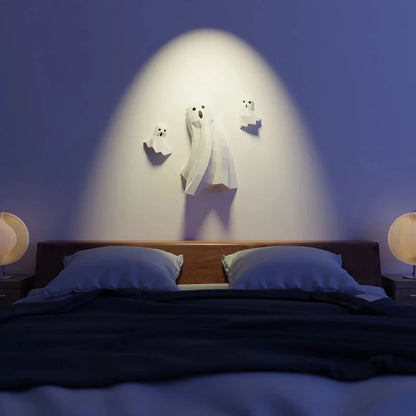 Origami Wall Sculpture 19/56 cm 3D Paper Ghosts to Assemble DIY