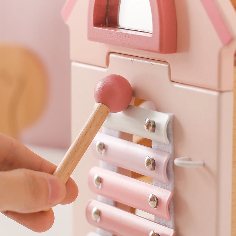 5 in 1 Montessori Wooden and Silicone Educational Toy
