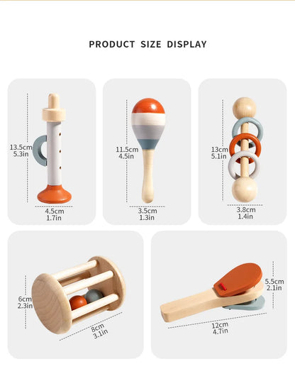 Wooden Percussion Musical Instrument Kits