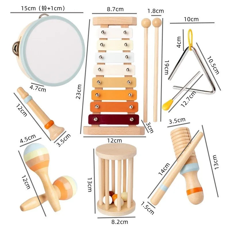 Wooden Percussion Musical Instrument Kits
