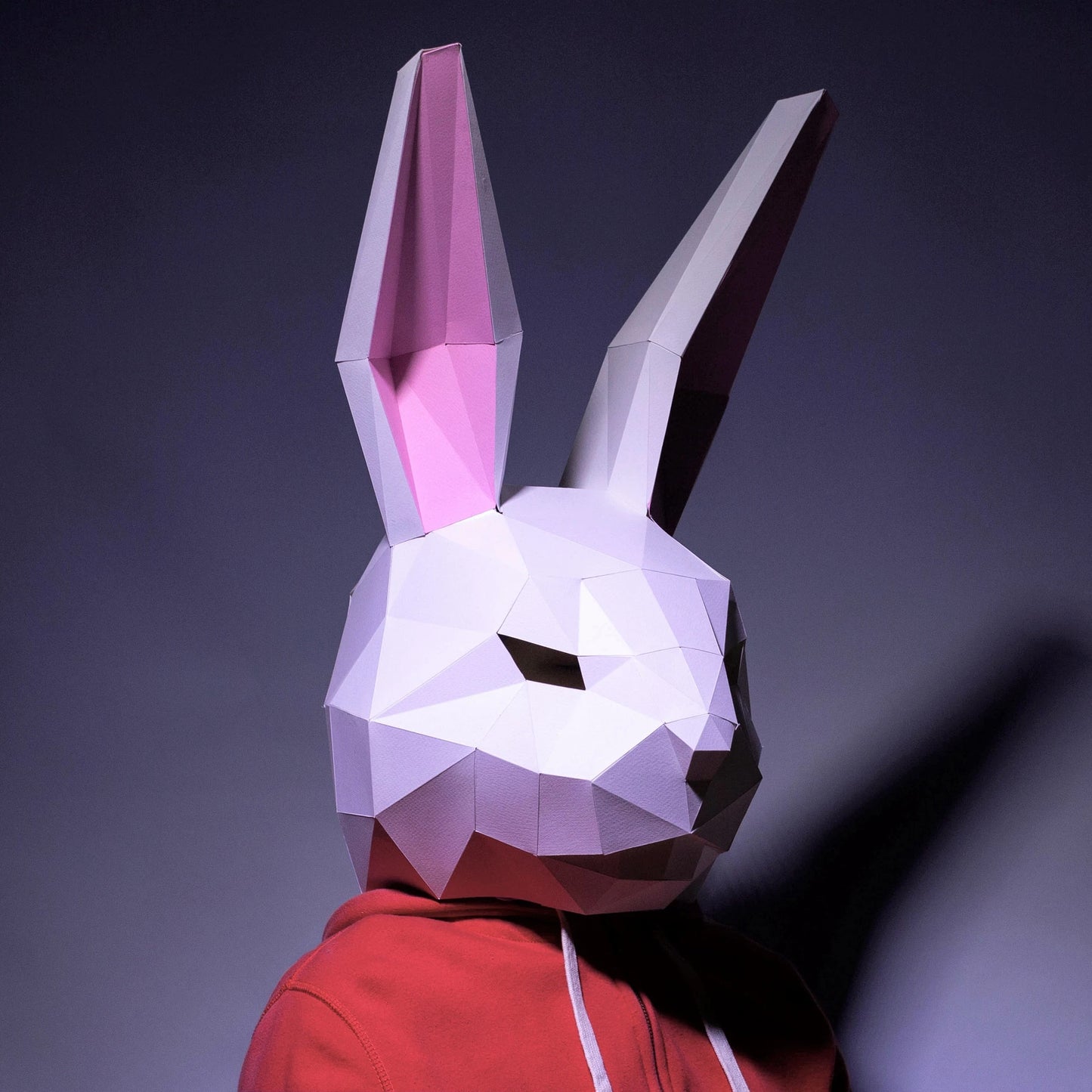 58cm Origami Bear Rabbit 3D Paper Mask to Assemble DIY