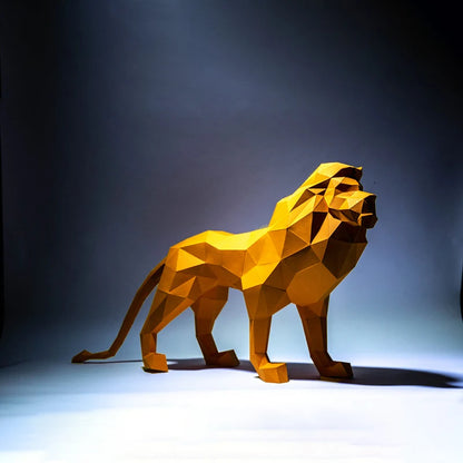 75cm Origami Lion 3D Paper Sculpture to Assemble DIY 