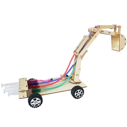 Excavadora hidráulica de madera 3D