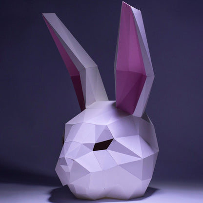 58cm Origami Bear Rabbit 3D Paper Mask to Assemble DIY