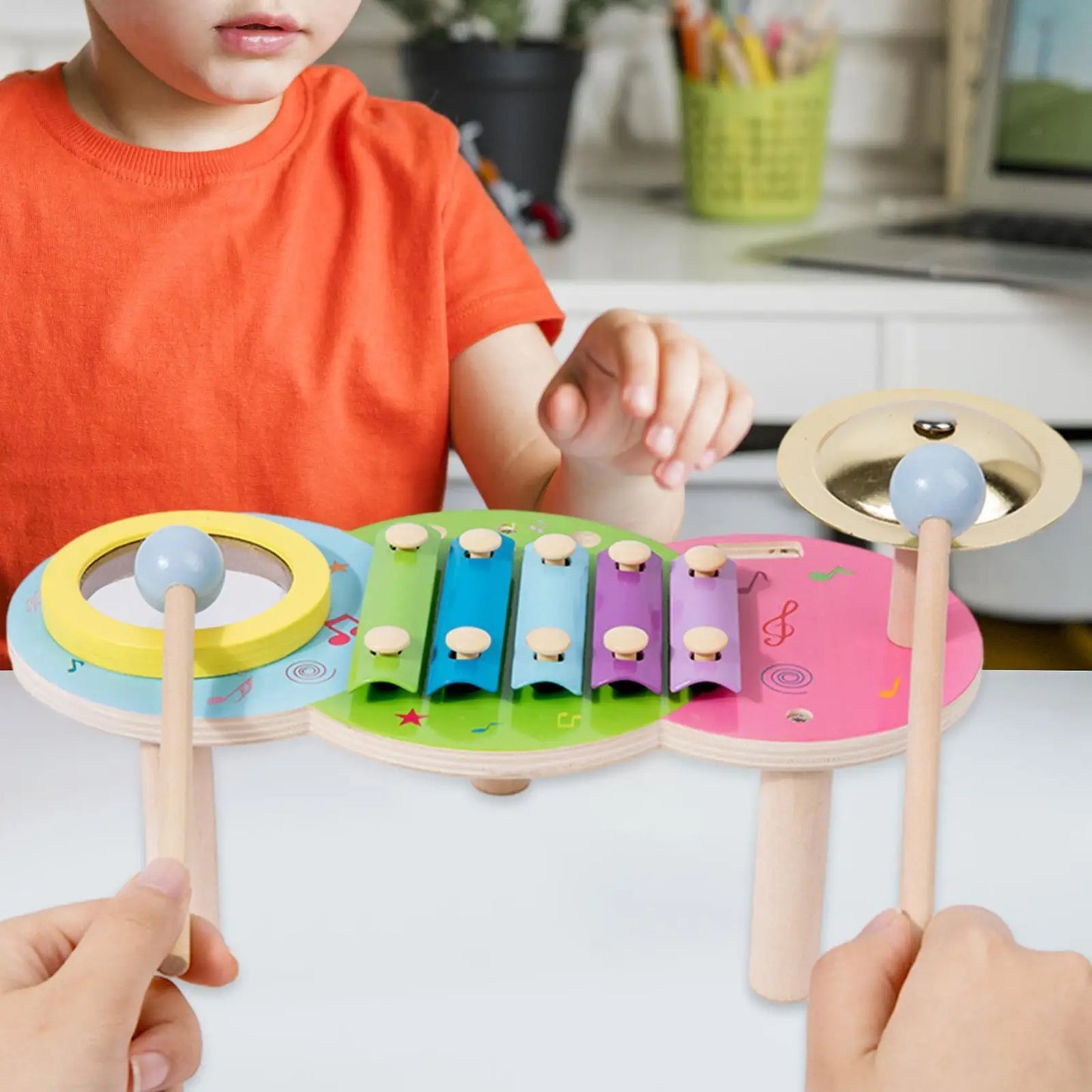 Montessori Wooden Percussion Musical Instruments Kit
