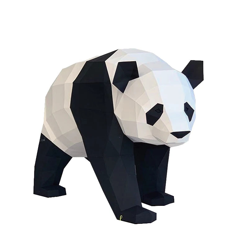 89cm Origami Panda 3D Paper Sculpture to Assemble DIY 