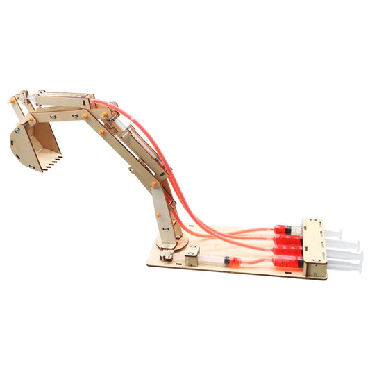 Excavadora hidráulica de madera 3D