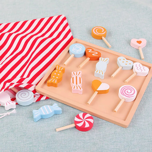 Jouet Bonbons en Bois Dinette Montessori