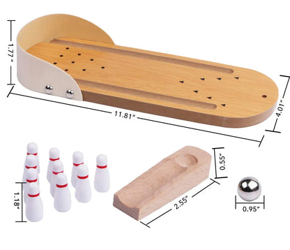 Mini Wooden Bowling