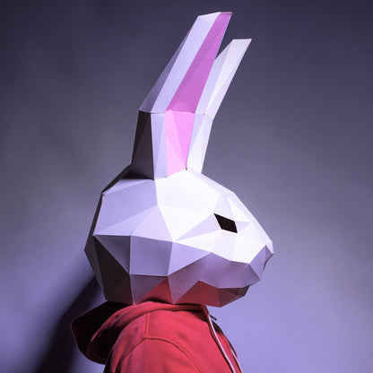58cm Origami Bear Rabbit 3D Paper Mask to Assemble DIY